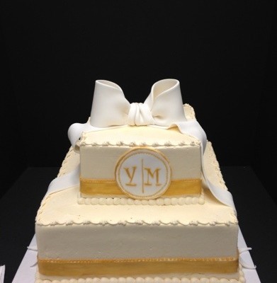 Wedding Cake With Gold