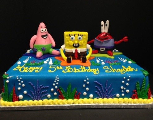 Sponge Bob Square Cake