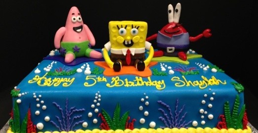 Sponge Bob Square Cake