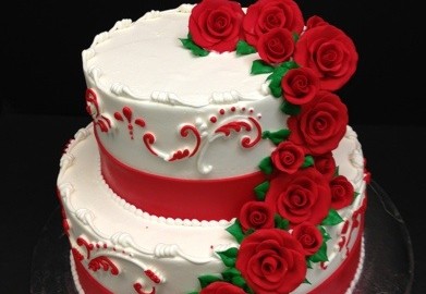 Red Rose Two Tier