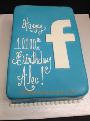 Facebook Cake .Like Us On Facebook