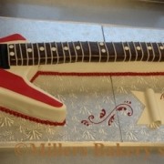 Rock On With Actual Size Electric Guitar Cake,Music To Your Taste Buds