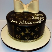 LV with Oversized Gold Bow