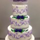 White with Lavender