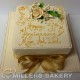 30 Anniversary Square With Gold Flowers And Oversized Bow And Beautiful Gold Roses You May Also Enjoy