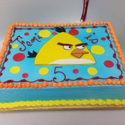 Angry Bird Half Sheet Cake
