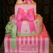 Tier Pink Bow Baby Shower