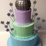 Disco Ball Themed Bat Mitzvah Three Tier With Stars And Disco Ball Topper You May Also Like &#160; &#160; &#160; &#160; &#160;