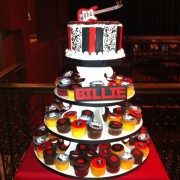 A Rock N Roll Cupcake Tree With A Guitar Topper Cake And &#8220;Rock On &#8221; Themed Cupcakes You May Also Like &#160; &#160;