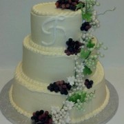 Cascading Grapes and Roses