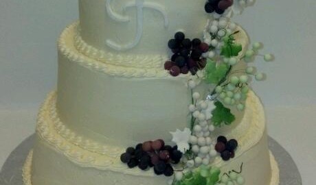 Cascading Grapes and Roses