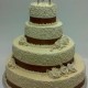 Darker Cream Wedding Cake