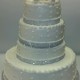 Silver Sparkle Trimmed Wedding Cake