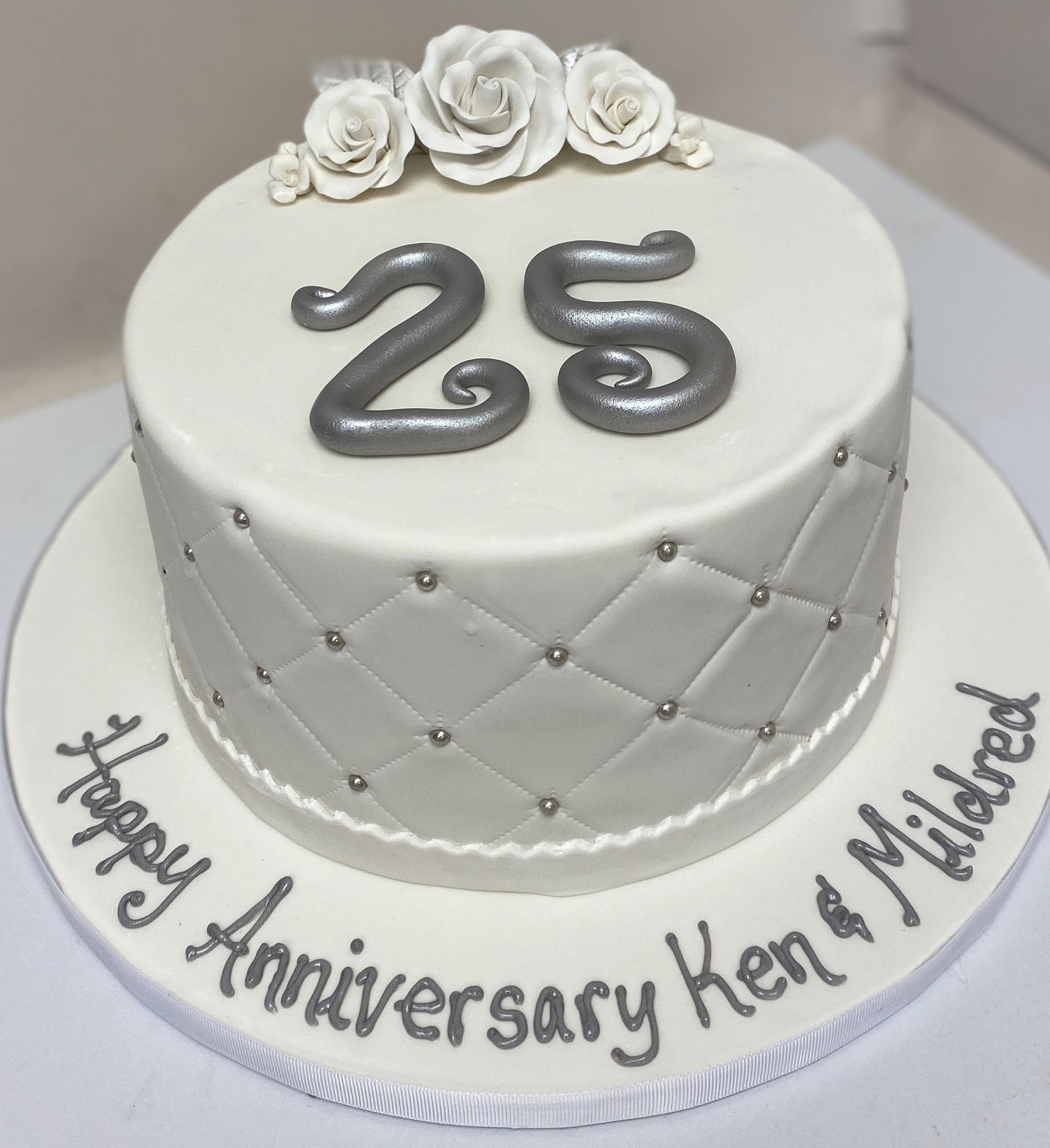 An elegant Engagement anniversary cake with a super cute cake topper 💕 . .  Flavour : Chocolate truffle with Raspberry compote . Size : 1… | Instagram